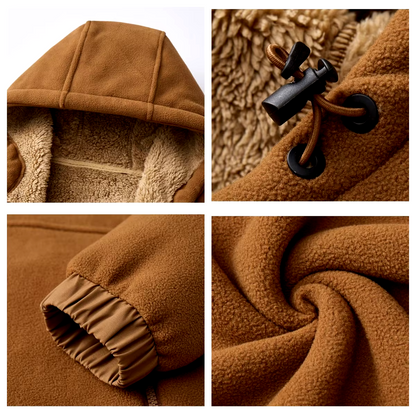 Alpine Suede Hooded Jacket