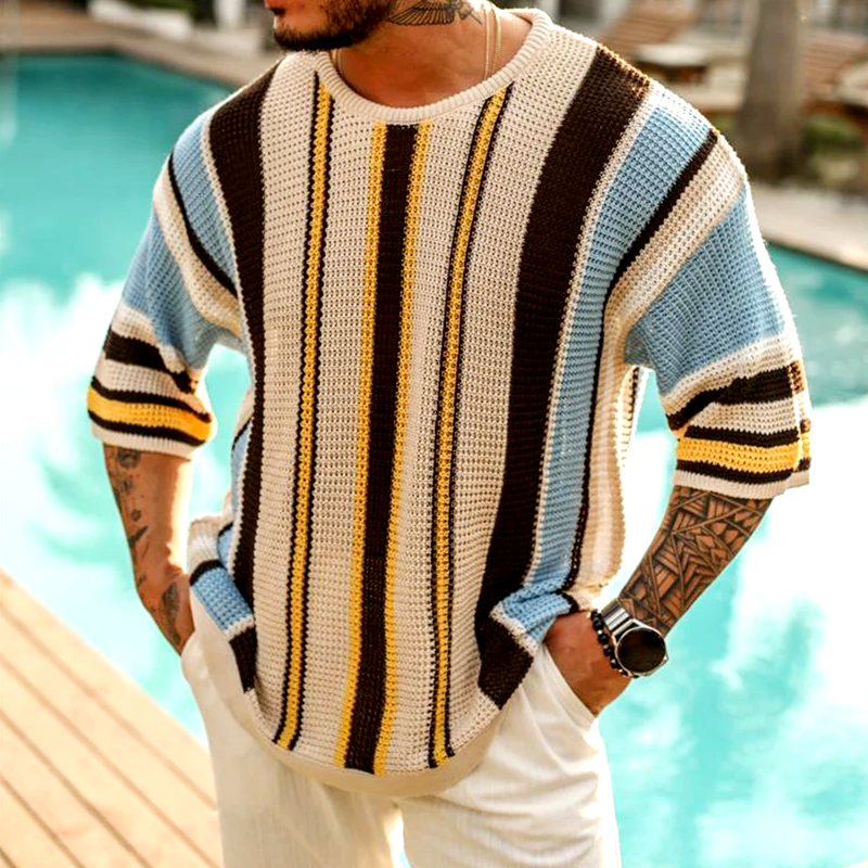 Santiago Stripe Knit Tee