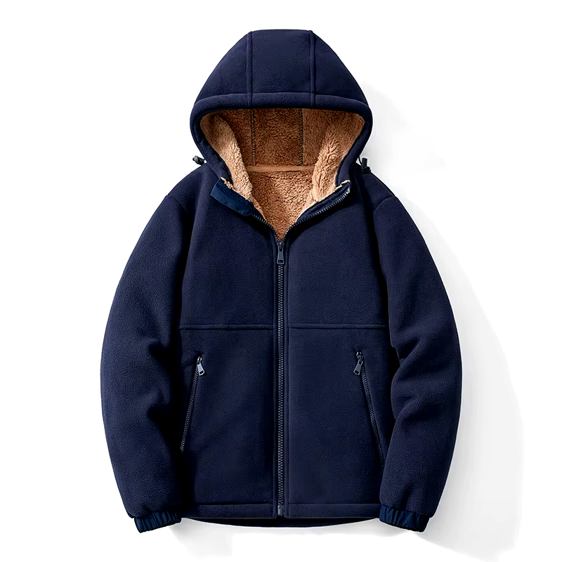 Alpine Suede Hooded Jacket