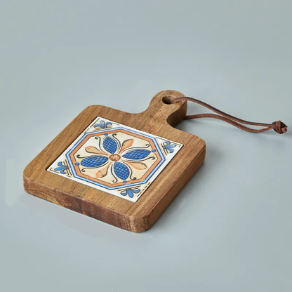 Bella Arte Acacia-Stoneware Trivet