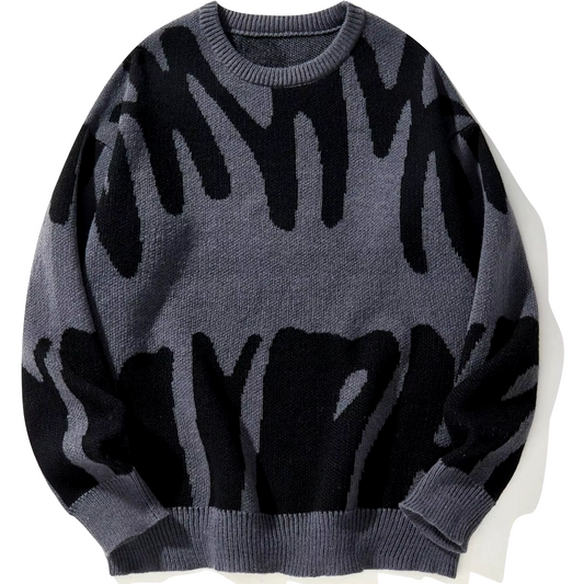 Abstract Wool Sweater