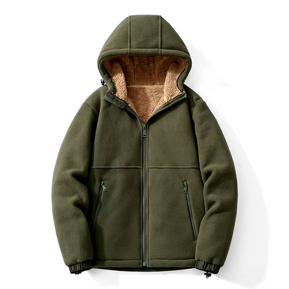 Alpine Suede Hooded Jacket