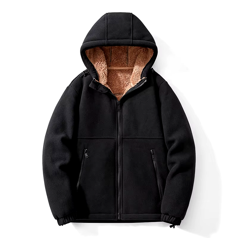 Alpine Suede Hooded Jacket