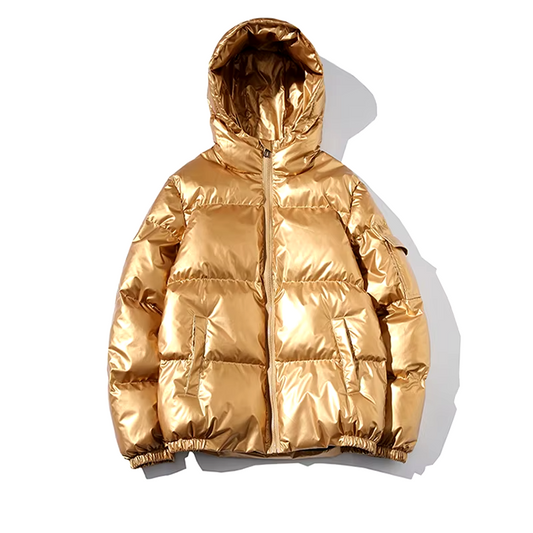 Athena Quilted Metallic Ciré Jacket