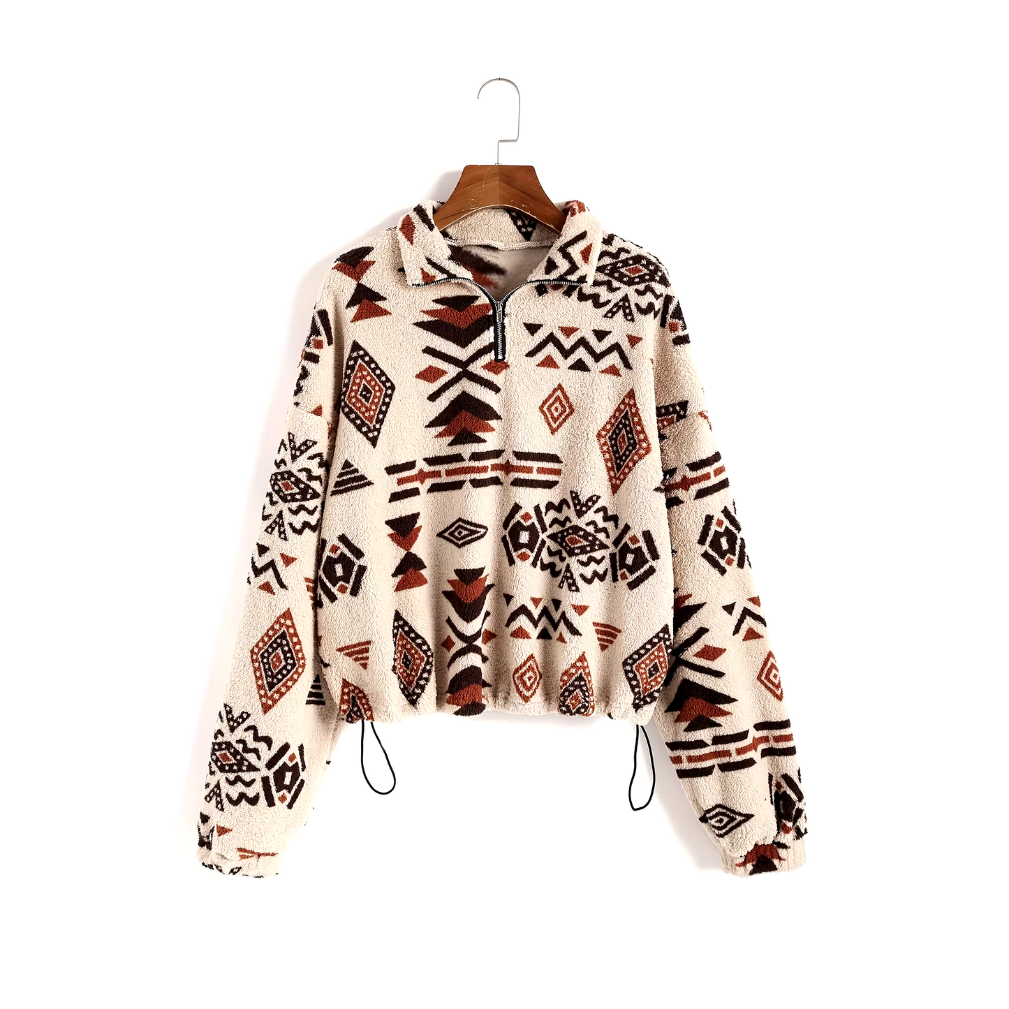 Aztec Sherpa Quarter Zip Pullover