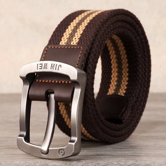 LuxeBraided Men Leisure Canvas Belt