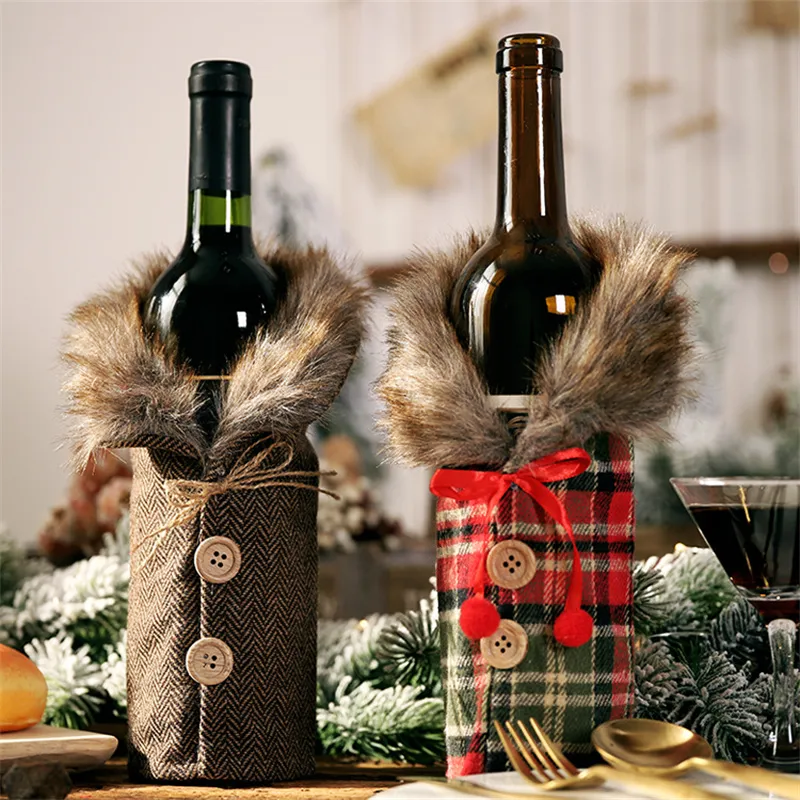 FestiveVine Christmas Wine Bottle Cover