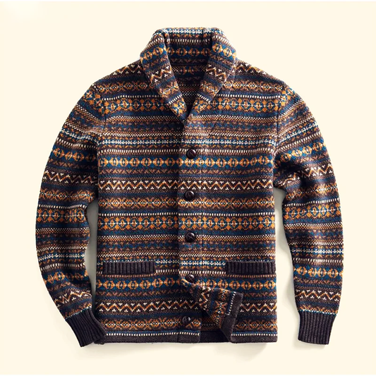 Bravado Patterned Wool Cardigan