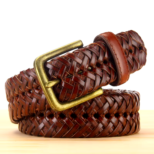 Dante Braided Leather Belt