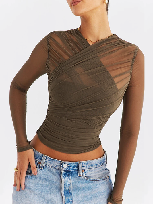 Astrid Sheer Mesh Top