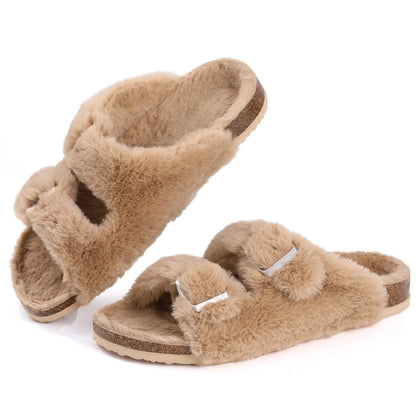 Haven Furry Cork Slippers