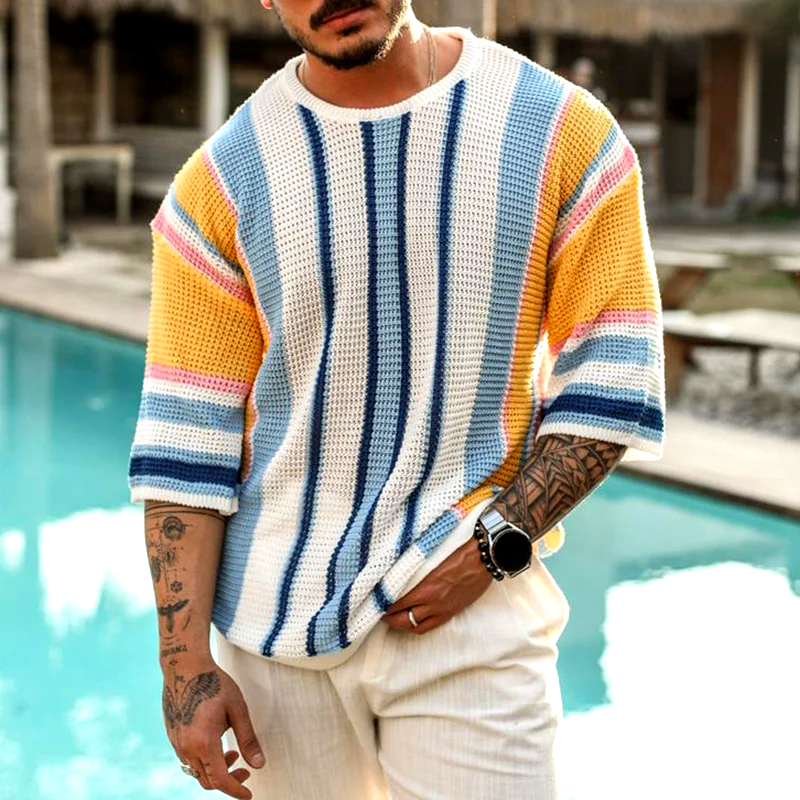 Santiago Stripe Knit Tee