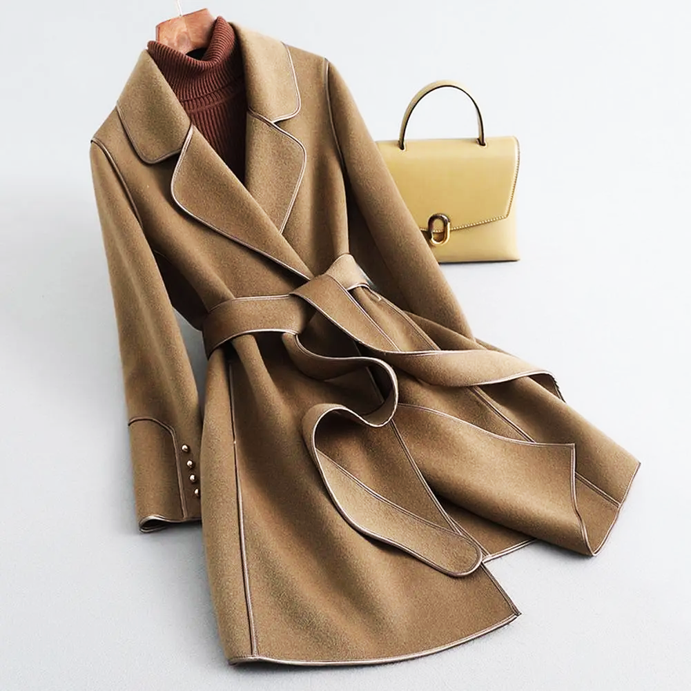 L'AROBLEND VIRGIN WOOL TRENCH COAT