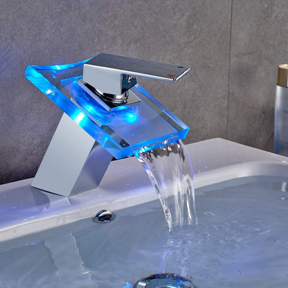 Smart LED Waterfall Faucet