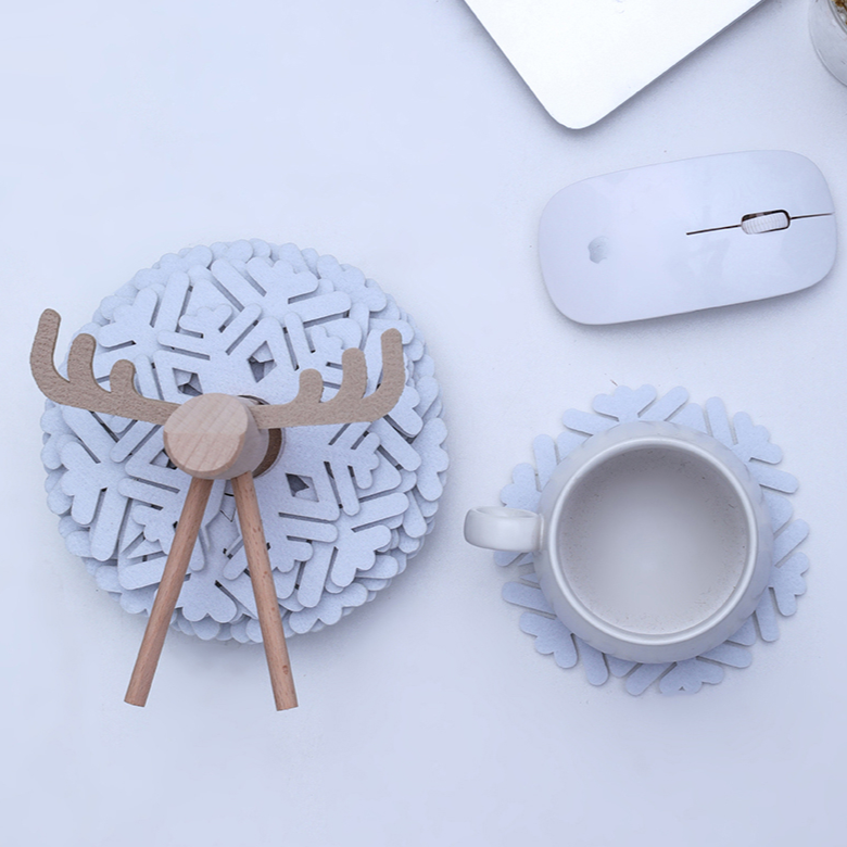 Sheep Snowflake Coasters