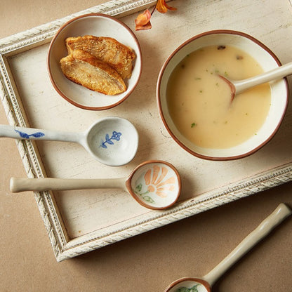 Ceramic Hand-painted Avery Spoons