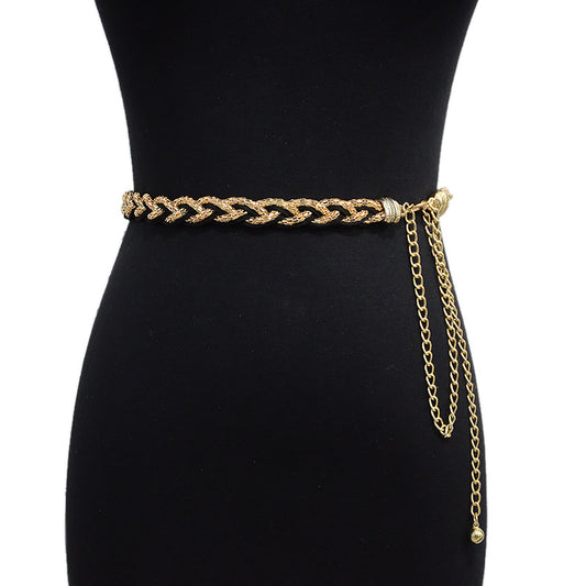 Aurum Braided Waist Chain Belt