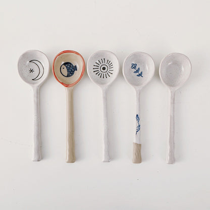 Ceramic Hand-painted Avery Spoons