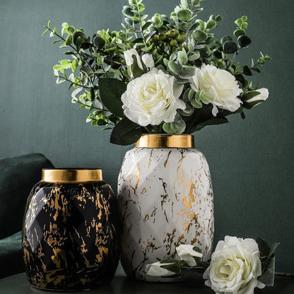 Elysian Gilded Ceramic Vase