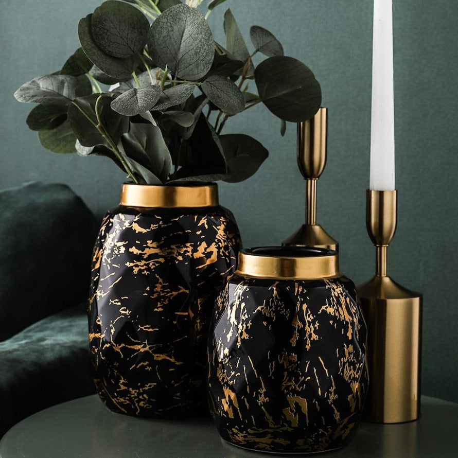 Elysian Gilded Ceramic Vase