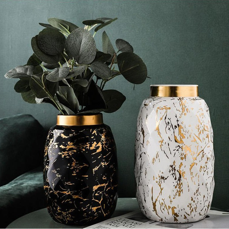 Elysian Gilded Ceramic Vase